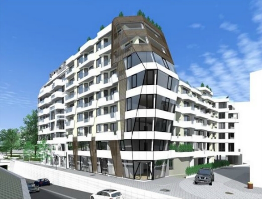 Трехкомнатный апартамент с 2 террасами и 2 санузлами, новый дом в центре Бургаса