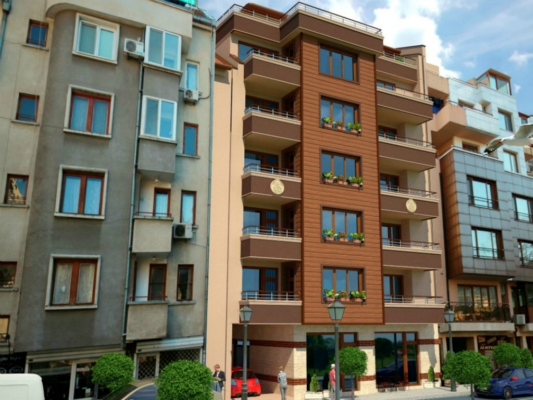 Большие 3-комнатные квартиры в строящемся доме, в центре Бургаса, в 1 км от пляжа